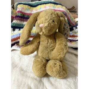 Manhattan Toy Company Bunny Rabbit Plush Pattern Pals Floral Print‎ 12" Stuffed